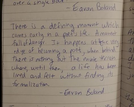 In Memoriam: Eavan Boland