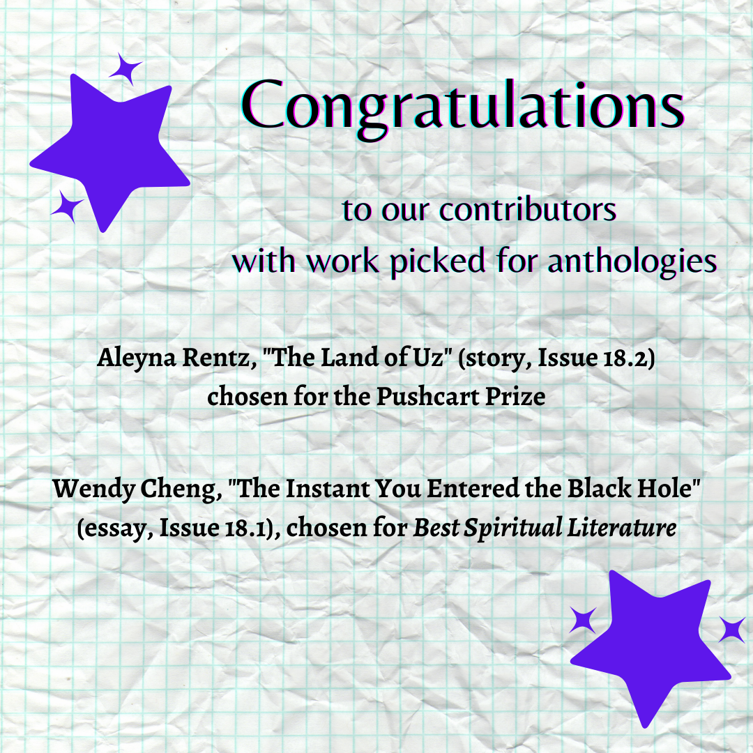 Two More Anthology Picks