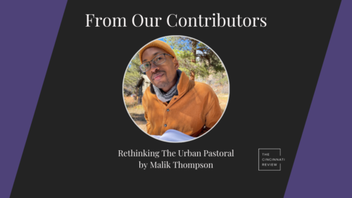 From Our Contributors: Rethinking The Urban Pastoral, by Malik Thompson
