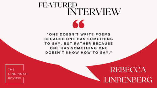 Interview with Rebecca Lindenberg