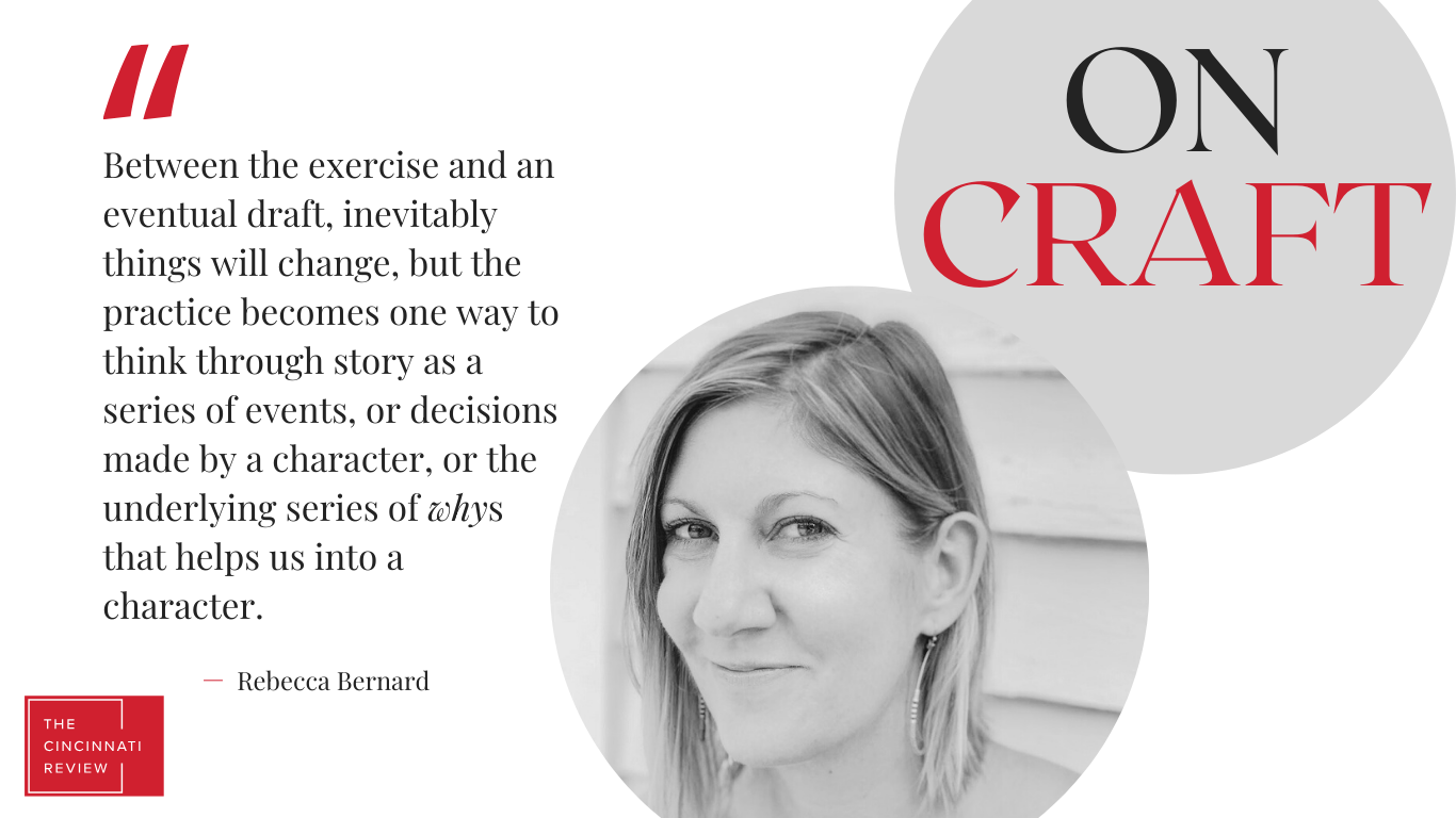 On Craft: Rebecca Bernard on Plotting Character