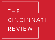 Cincinnati Review logo: white text on red rectangle.