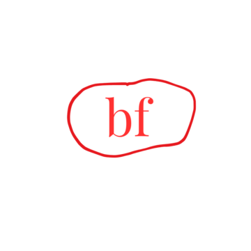 the letters bf with a red circle around them