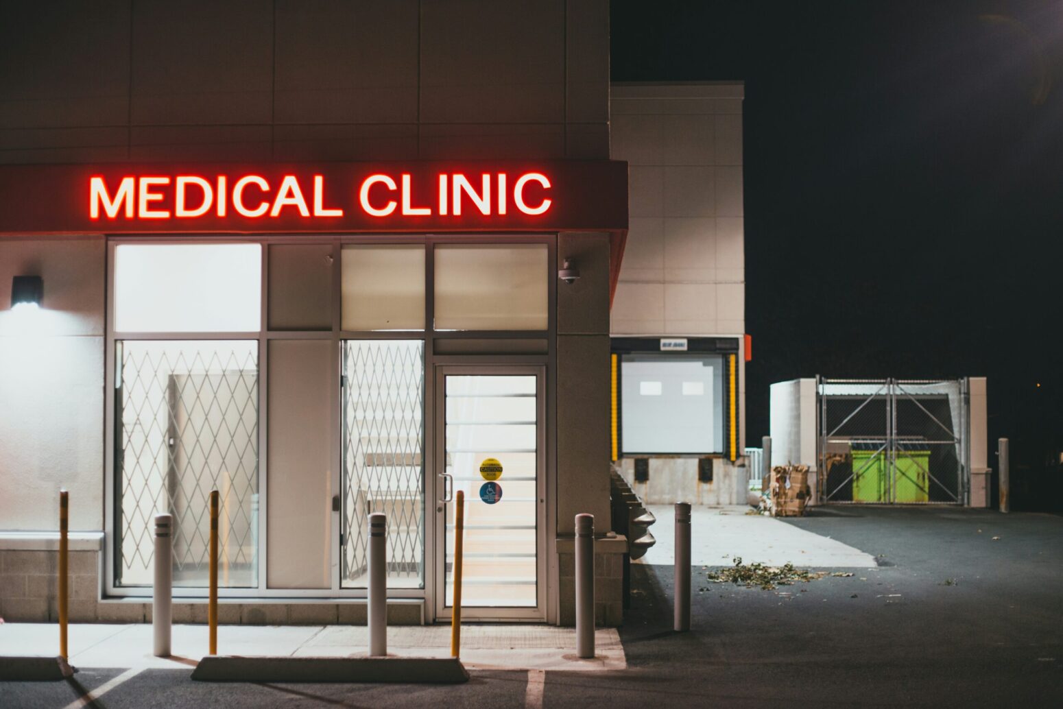 Front of a clinic