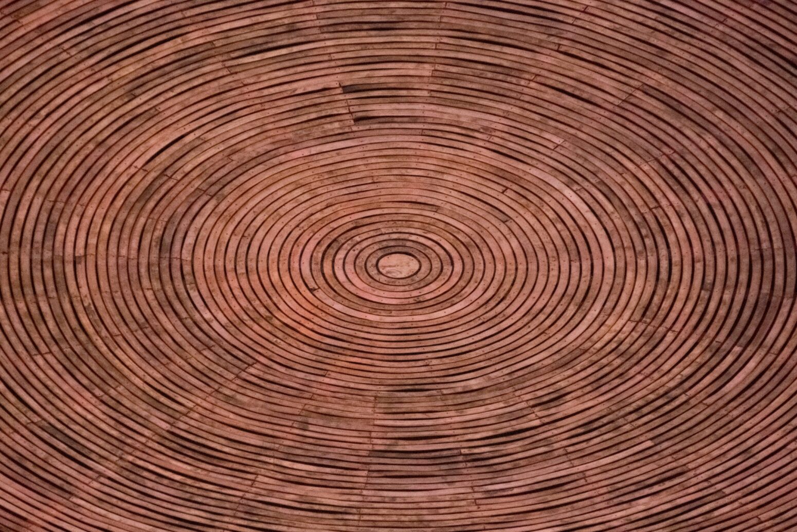 Concentric circles on wood