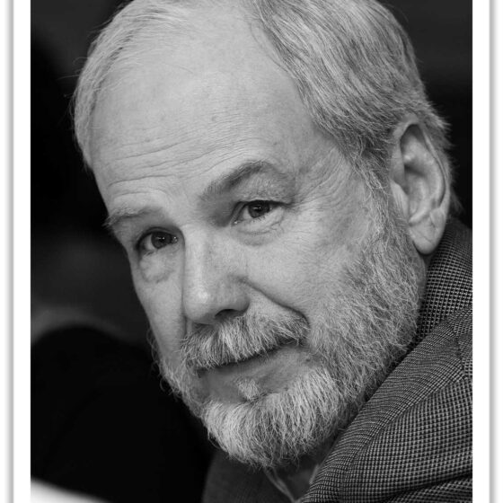 Black & White image of a bearded man